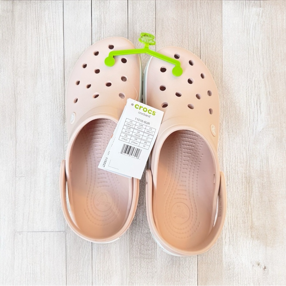 CROCS Unisex Adult Crocband Clog Quartz Sandals NWT M9/W11